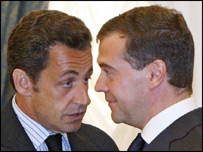 मेदवेदेव और सार्कोज़ी