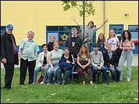 Group at the workshop for people with disabilities