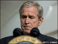 O presidente dos Estados Unidos, George W. Bush