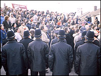 Miners stike at Cortonwood Colliery, 1984