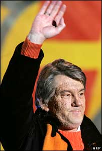 ويکتور يوشچنکو در مراسم روز سه شنبه در کيف