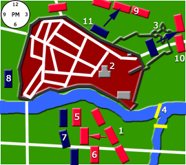 Map of the Batlle of Worceste