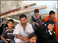 غزہ میں ایک فلسطینی خاندان