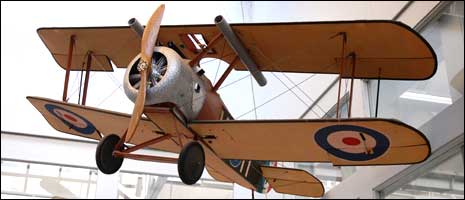 Sopwith Camel model in Batley