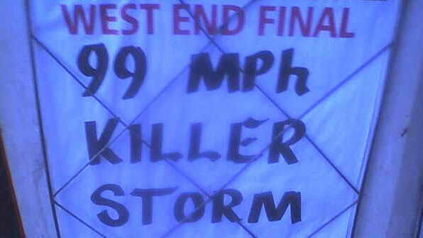 Newspaper poster board