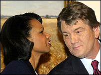 Райс і Ющенко