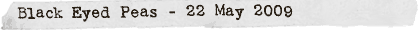 Black Eyed Peas - 22 May 2009