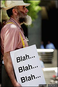 Manifestante em Sydney