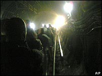 7 Temmuz'da yeraltında çekilen fotoğraf