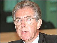 O comissário da União Européia para a competição, Mario Monti