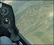 The airfield below us