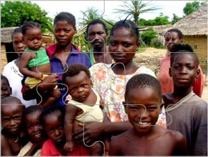 Photo. African family portrait.