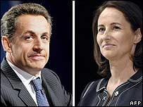 Nicolas Sarkozy e Ségolène Royal