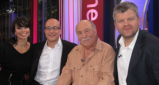 Paul McKenna and Jimmy Greaves with Adrian and Christine