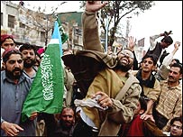 İslamabad'daki bir protesto gösterisi