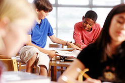 children in classroom