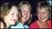 Jenny, sister Lizzie and Julie Nicholson