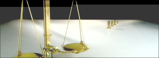 a balance and weights