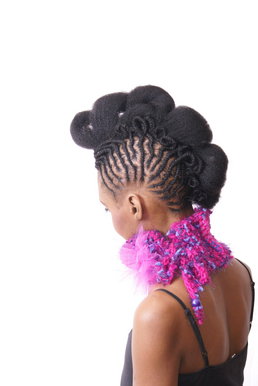 Funk and punk crocheted neck warmer