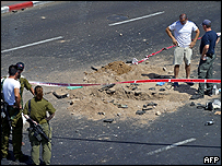 İsrail'in Eilat kentine düşen roket