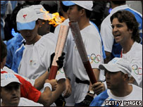 Passagem da tocha olímpica por Buenos Aires