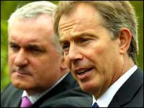 Bertie Ahern ve Tony Blair