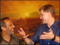 Rauf Hakeem with Erik Solheim