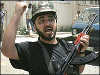 Gazze'de bir Hamas militanı