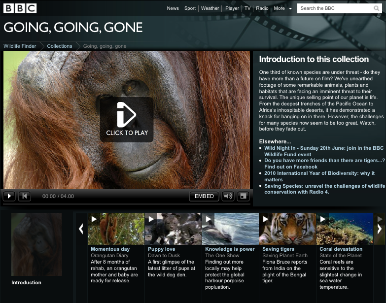 Screenshot of Going going gone