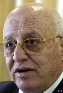 Ahmed Qorei, principal negociador palestino