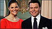 Princesa Victoria e Daniel Westling em foto oficial