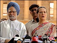 سونیا گاندھی اور من موہن سنگھ