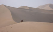Camel crossing the shifting sand desert ©George Chan