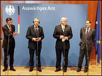 فرانس، جرمنی اور برطانیہ کے وزرائے خارجہ
