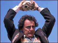 Sylvester McCoy as Dr Who.