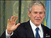 جورج بوش در رومانی