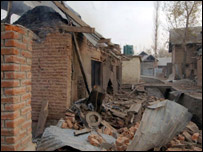 جھڑپ سے تباہی کا منظر