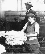 Hatters at Hatton's hat factory