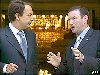 Jose Luis Rodriguez Zapatero ve Juan Jose Ibarretxe