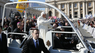 教宗最後一次接見信眾