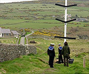 The Holyhead Sea Cadets demonstrate how the optical telegraph works 