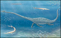 Ilustração de Dinocephalosaurus orientalis