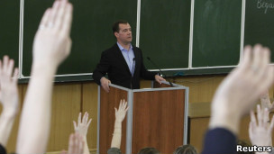 Дмитрий Медведев в МГУ