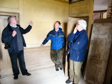 Inside Belmont House showing how low the doors were