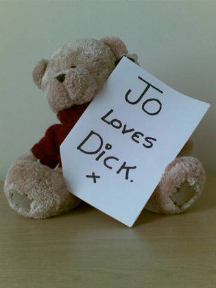 Jo and her teddy prefer Dick to Dom