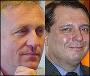 Předseda ODS Topolánek, premiér Paroubek