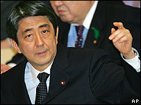 O premiê japonês Shinzo Abe