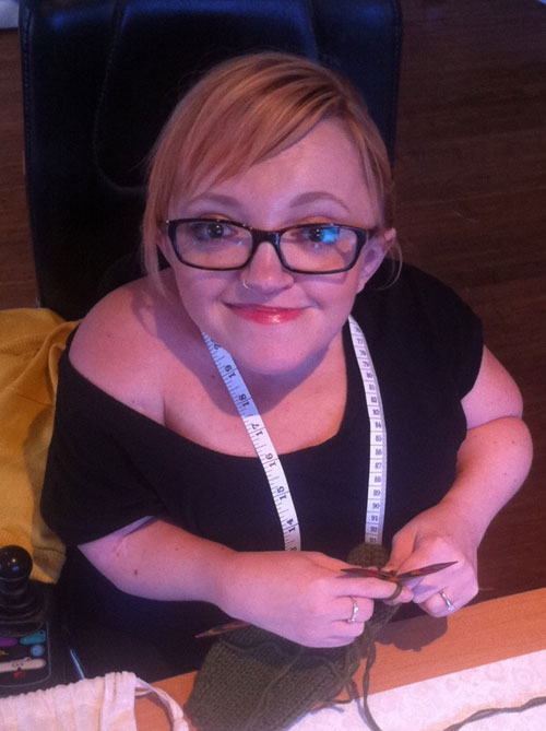 Stella Young knitting