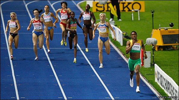 Semenya left her rivals trailing