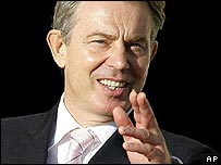 O premiê britânico, Tony Blair